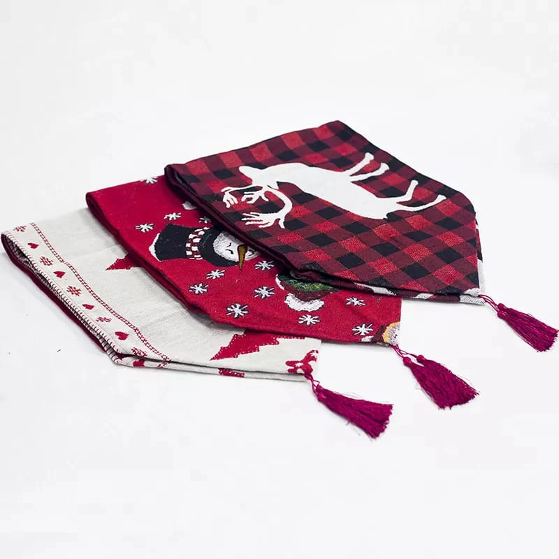 Christmas Reindeer style Table Runner Dining Table Decoration - Image 2