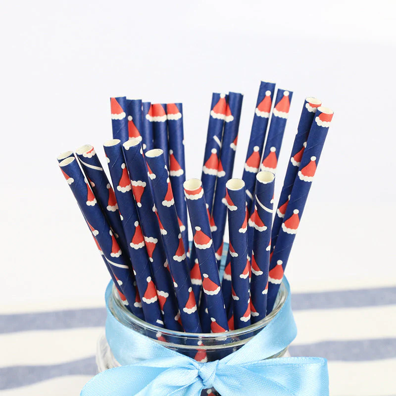 Christmas Theme Paper Straws - Image 10