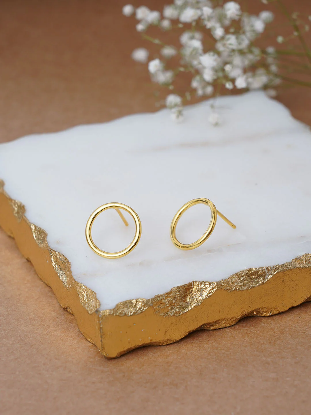 Circle - 18K Gold Plated Earring - Image 2