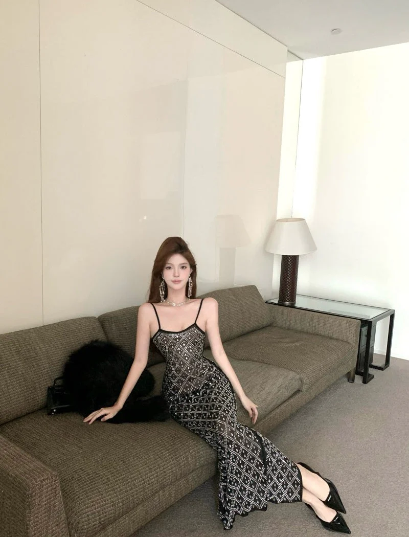Clara Rhinestone Dress - Image 6