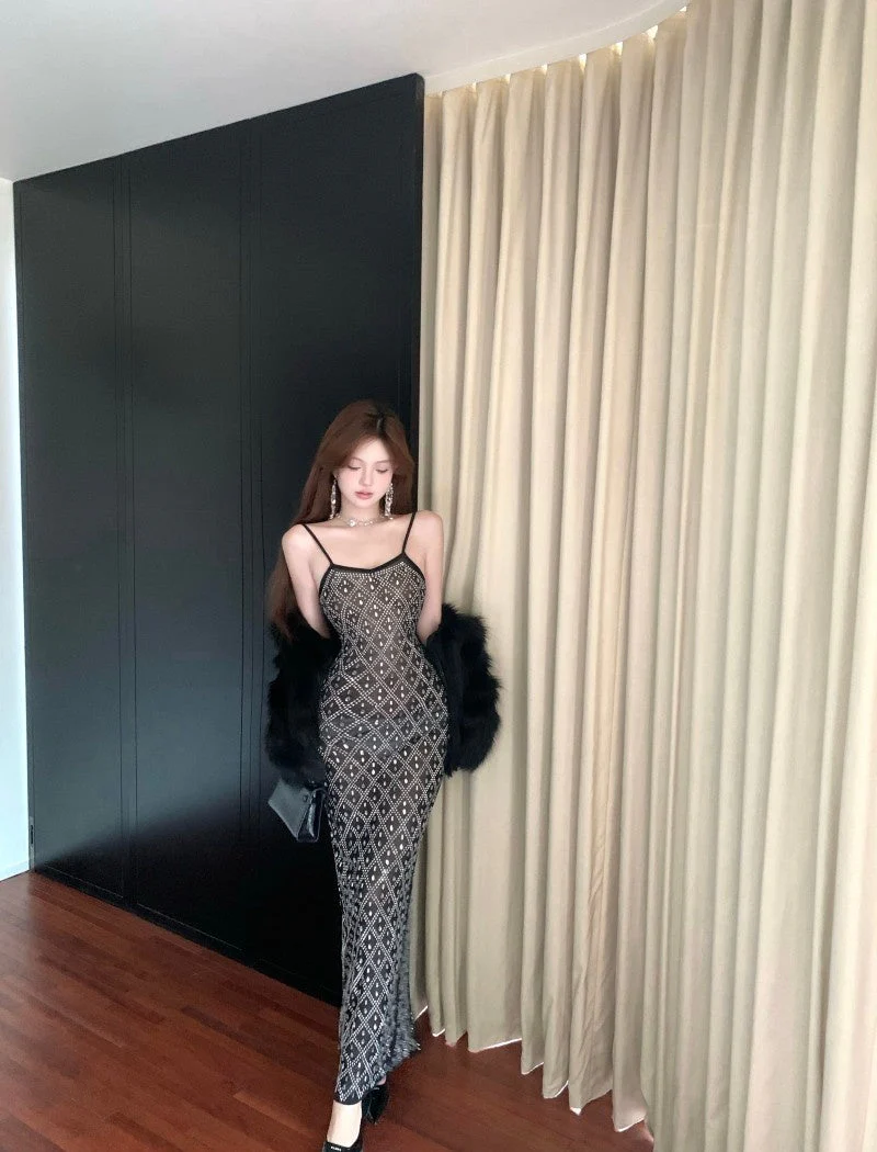 Clara Rhinestone Dress - Image 7