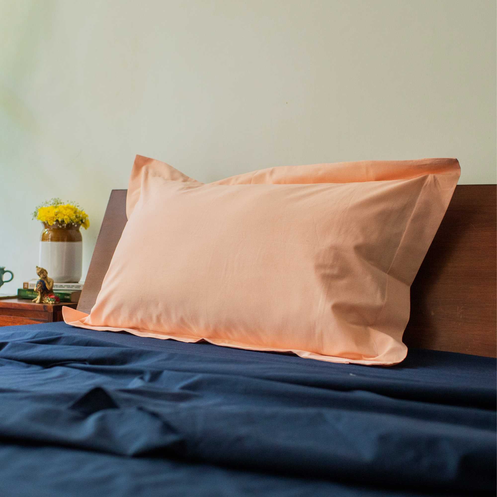 Classic 100% Cotton Bed Pillow Cover | Single - Image 7