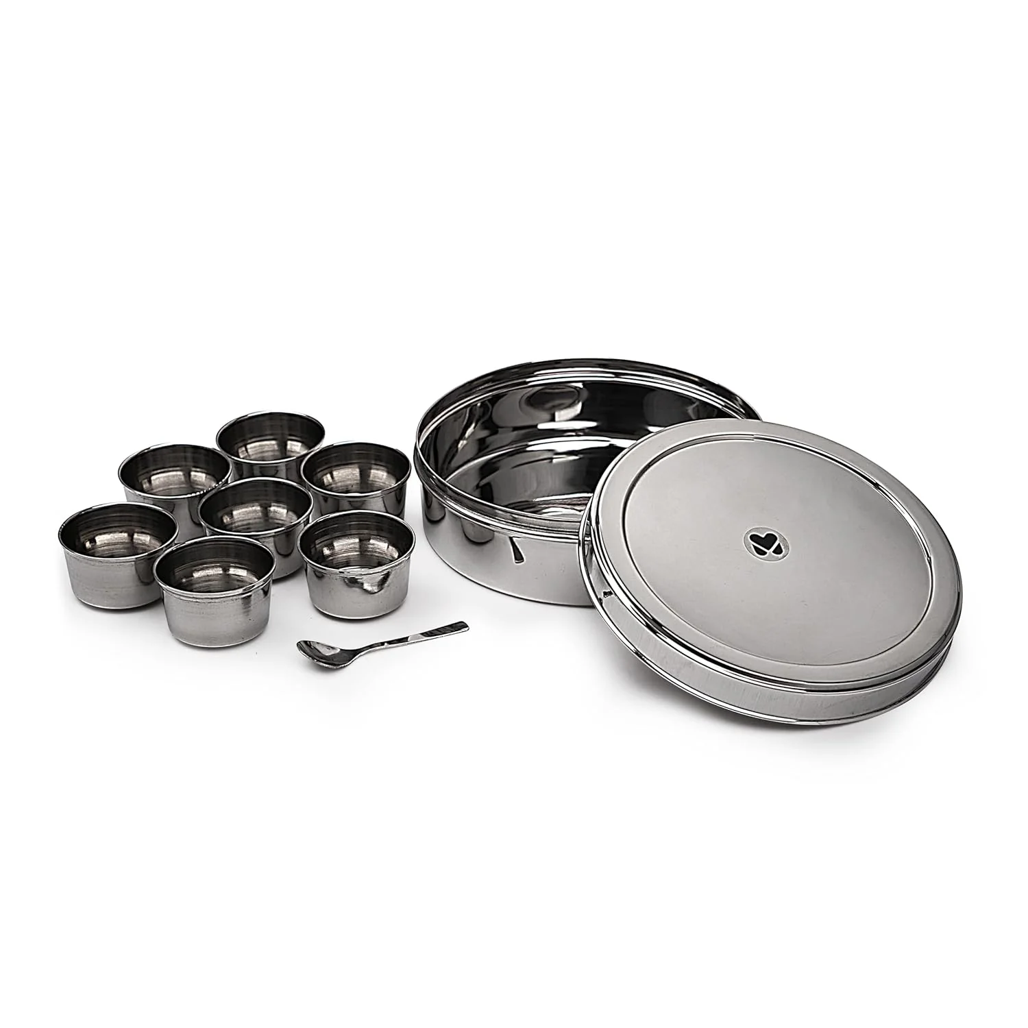 Classic 7-Container Spice Box with Spoon - Image 4