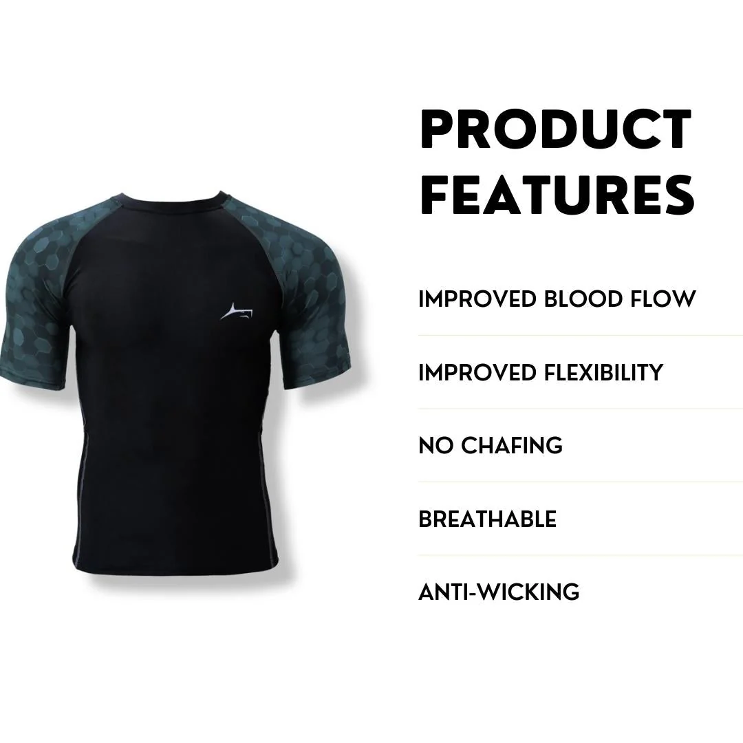 Classic Carbon Fiber Compression Tights Half Sleeves - Image 3