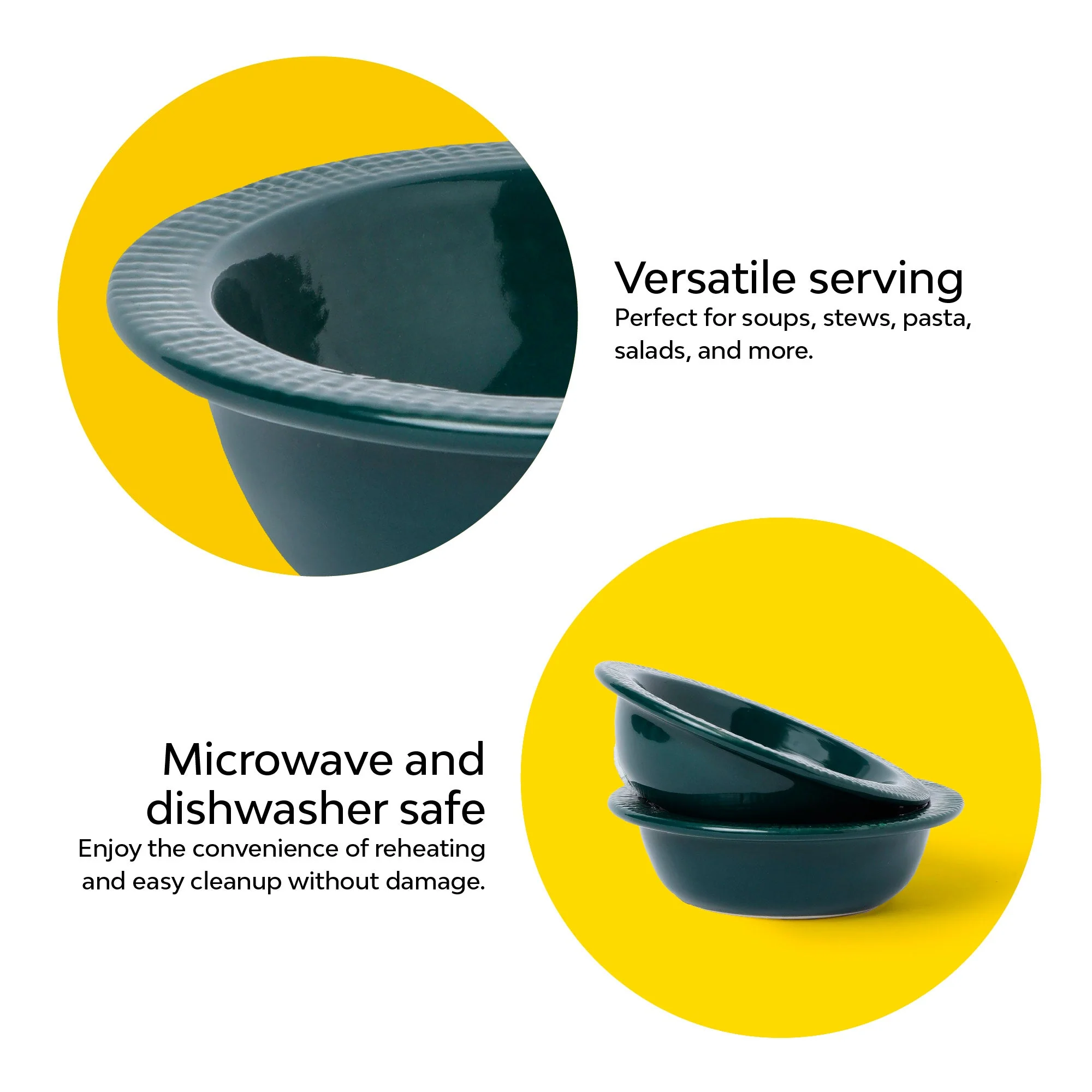 Classic Ceramic Serving Bowl | Set Of 2 - Image 12