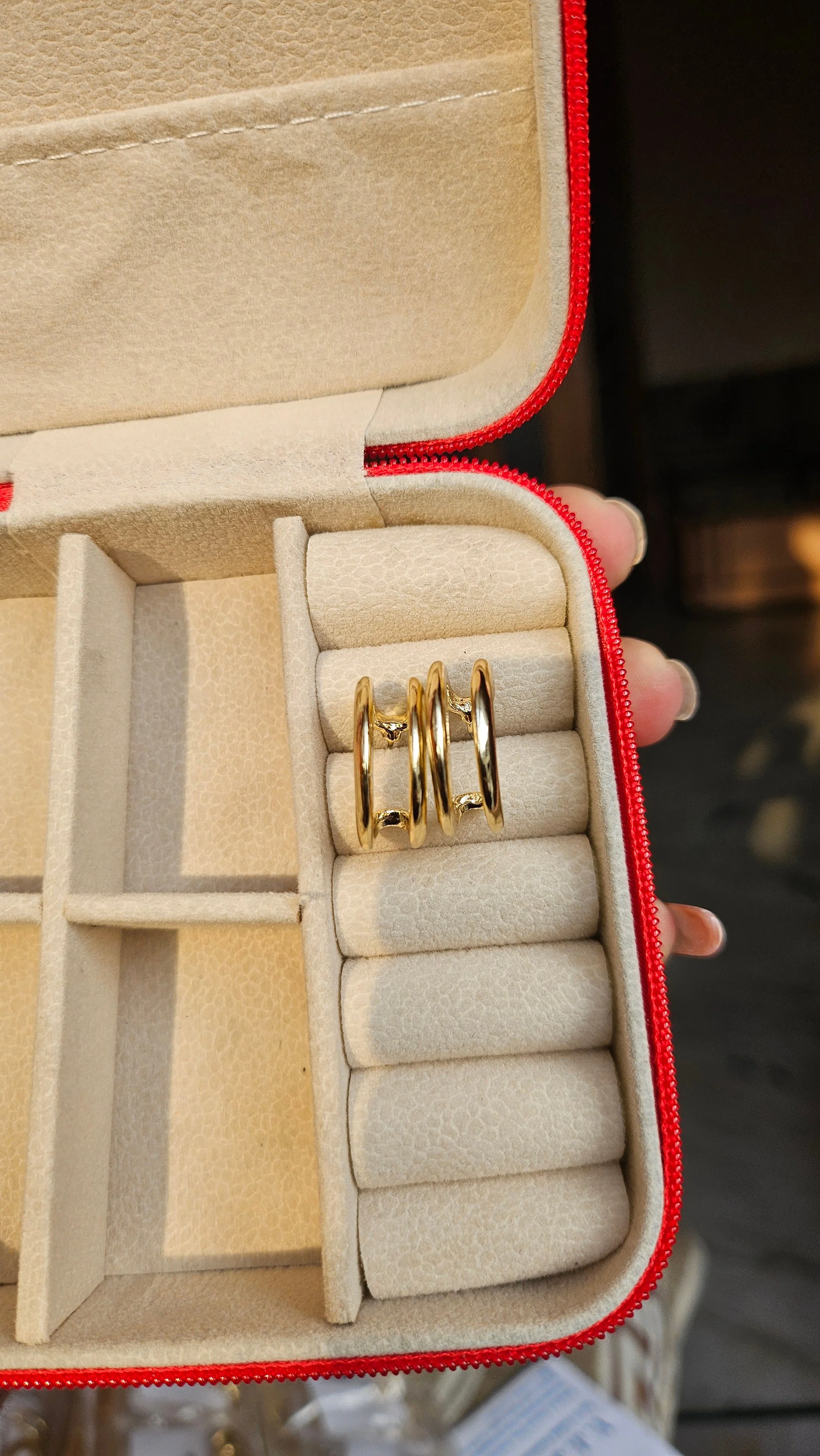 Classic Gold Hoop Earrings - Image 2