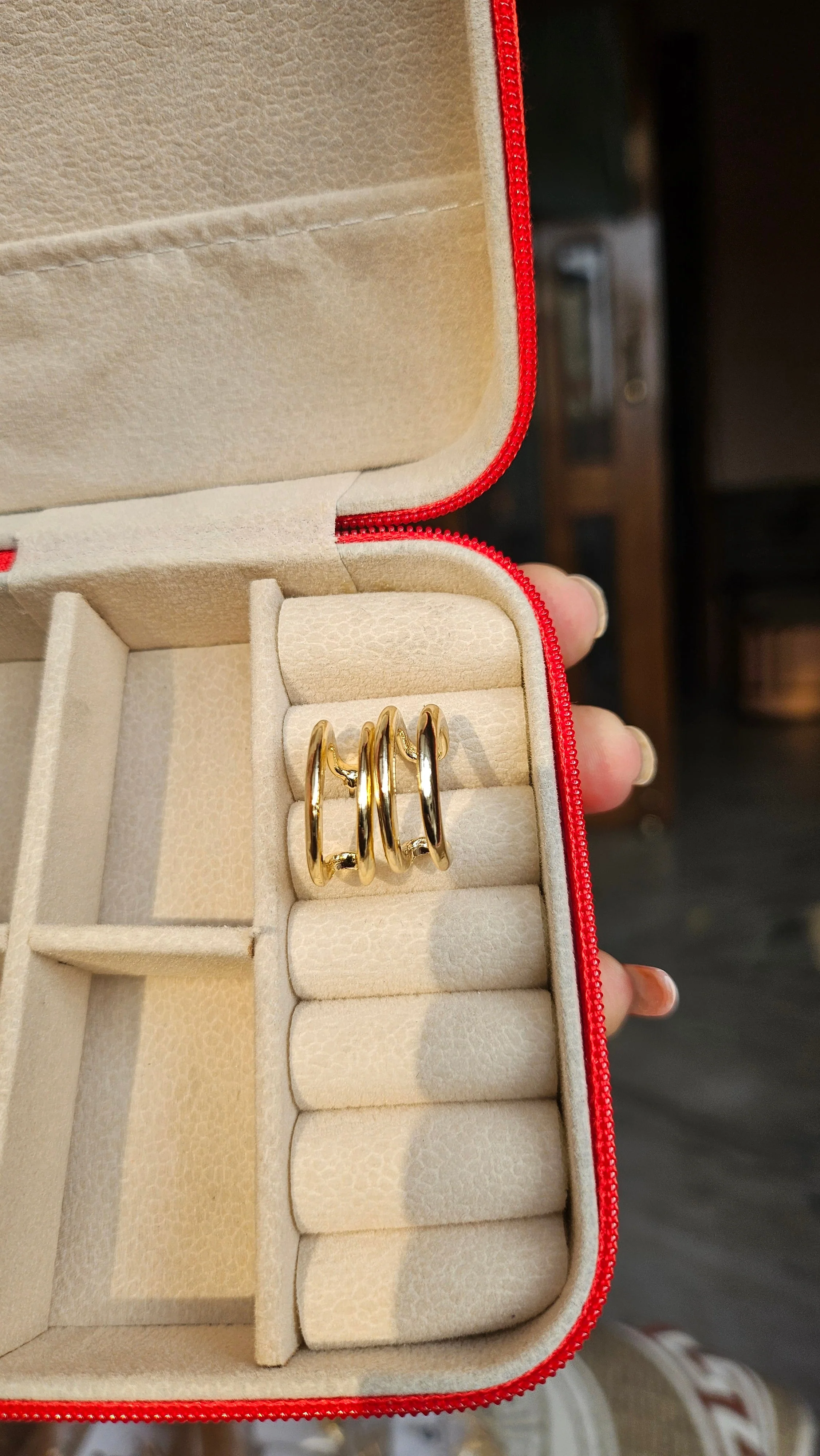 Classic Gold Hoop Earrings - Image 3