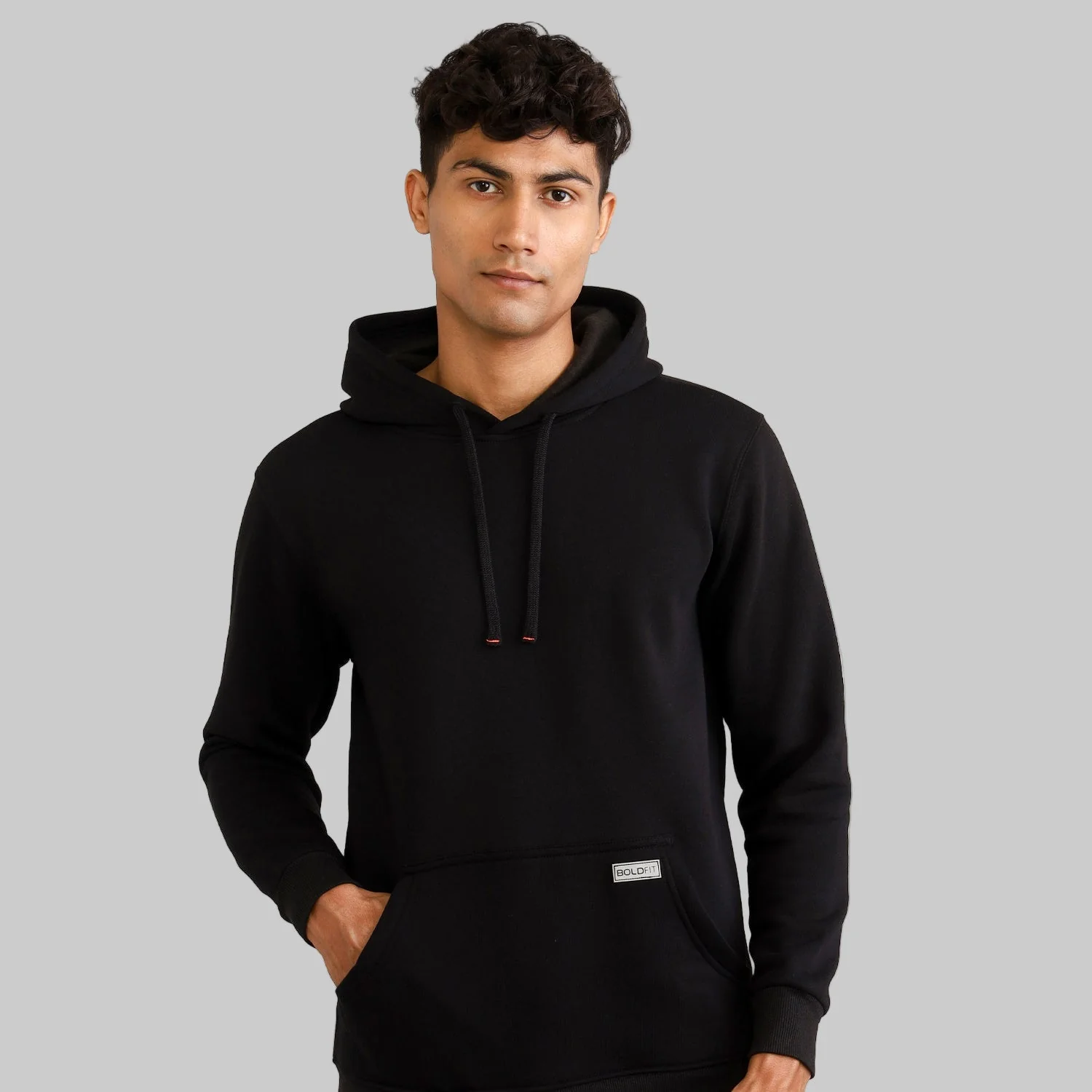 Classic Mens Hoodie - Black - Image 7