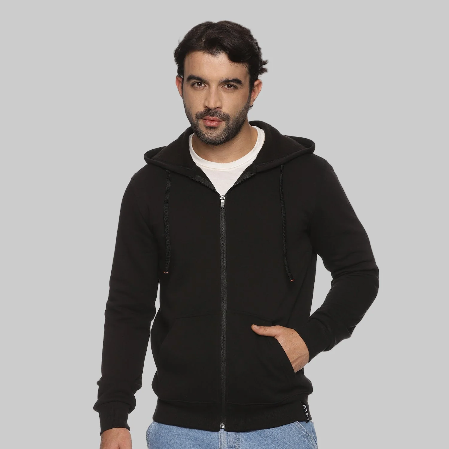 Classic Mens Hoodie - Black - Image 9