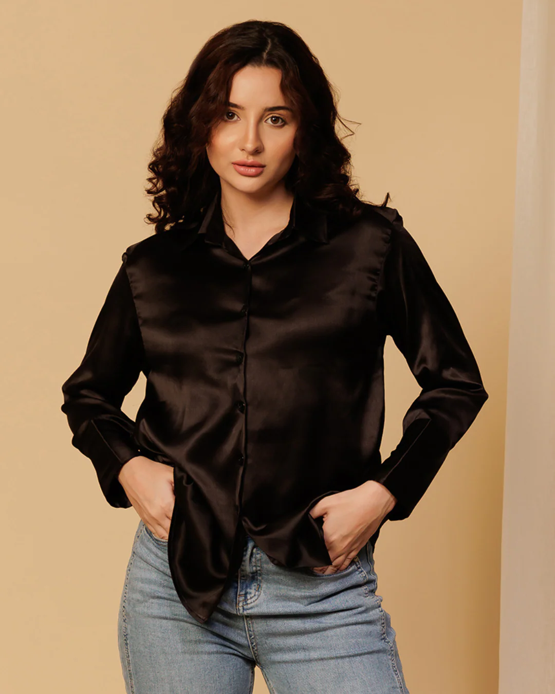 Classy Satin Shirt – Luxe & Polished Look - Image 21