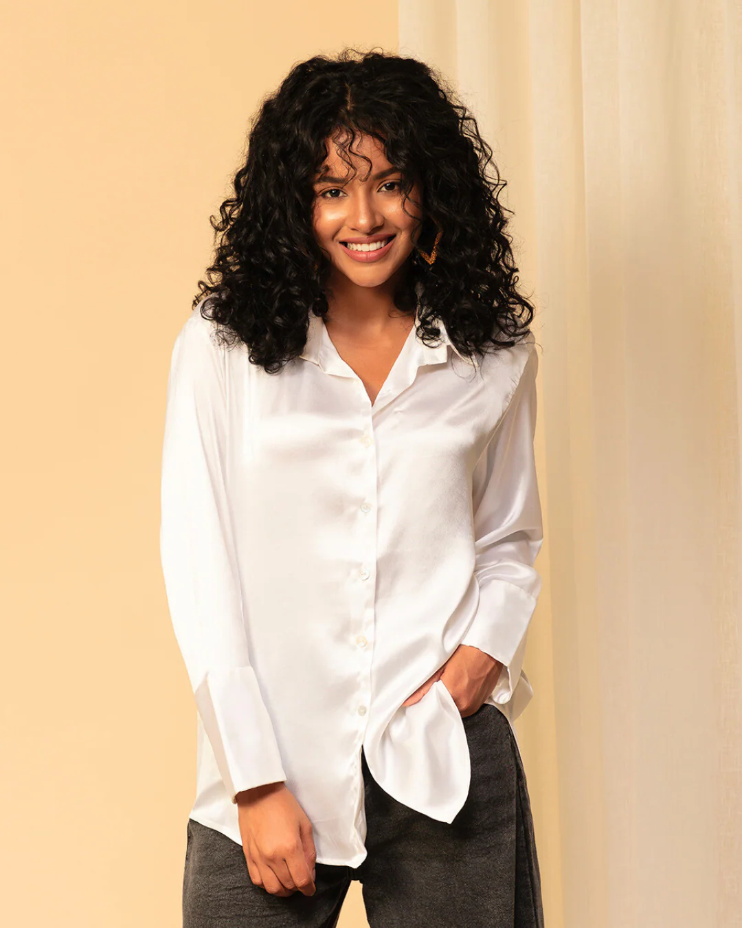 Classy Satin Shirt – Luxe & Polished Look - Image 6