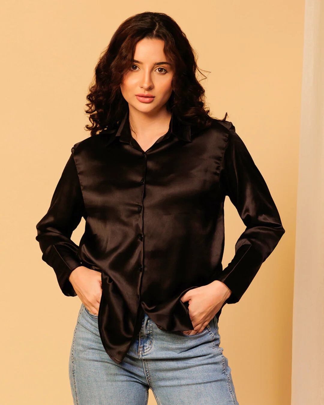 Classy Satin Shirt – Luxe & Polished Look - Image 6