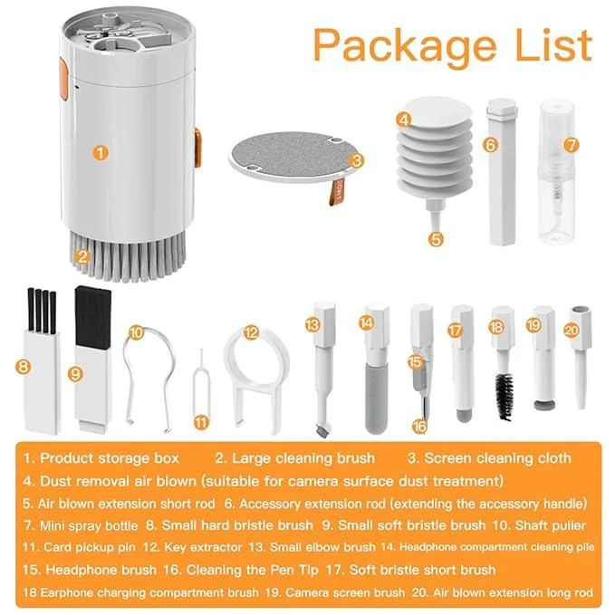 CleanPro: 20-in-1 Electronic Gadget Cleaning Tool & Multipurpose Device Cleaner for Laptops, Macbooks, Smartphones, Keyboards, Gaming PC & AirPods - Image 4