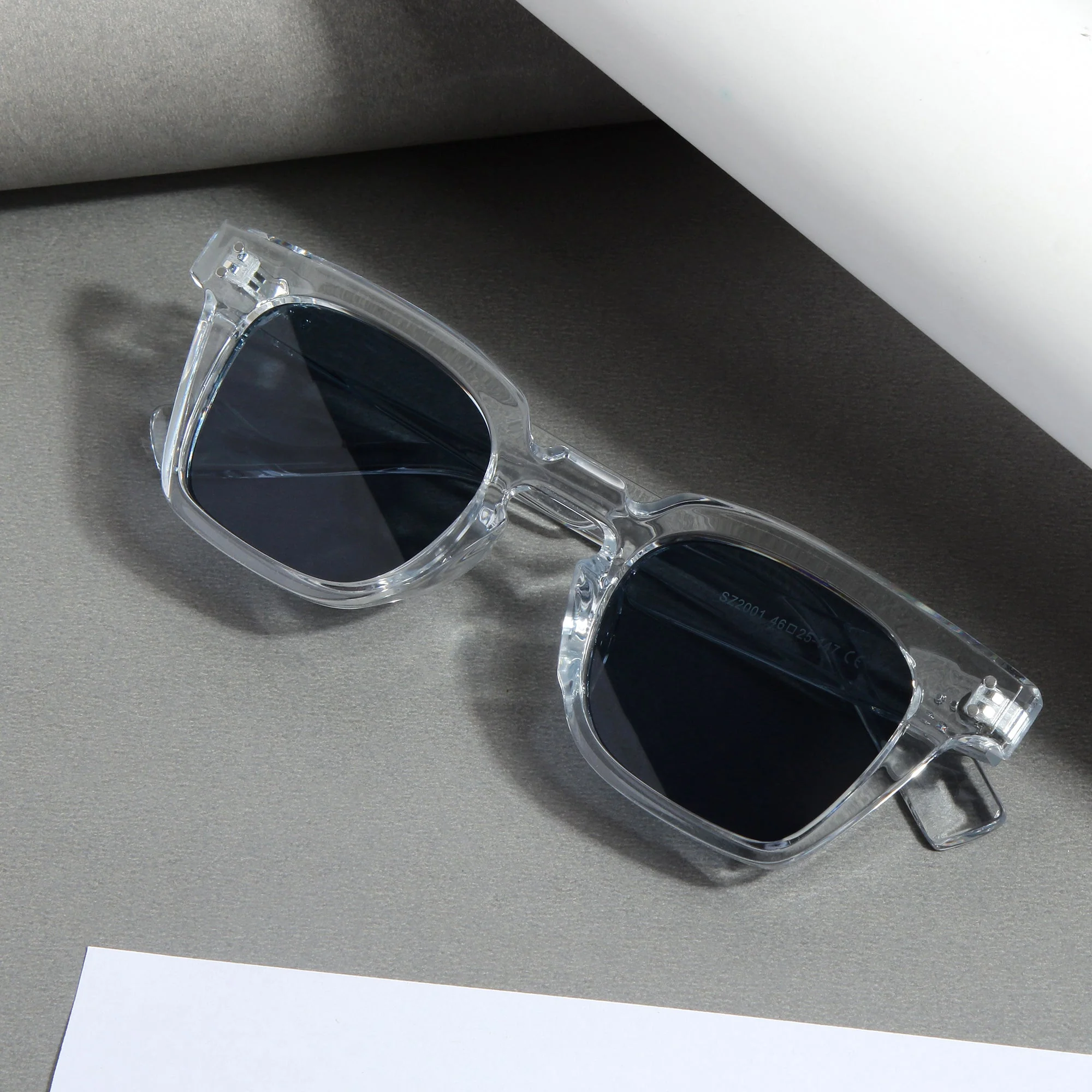 Clear Black SZ 2001 Square Sunglasses - Image 4