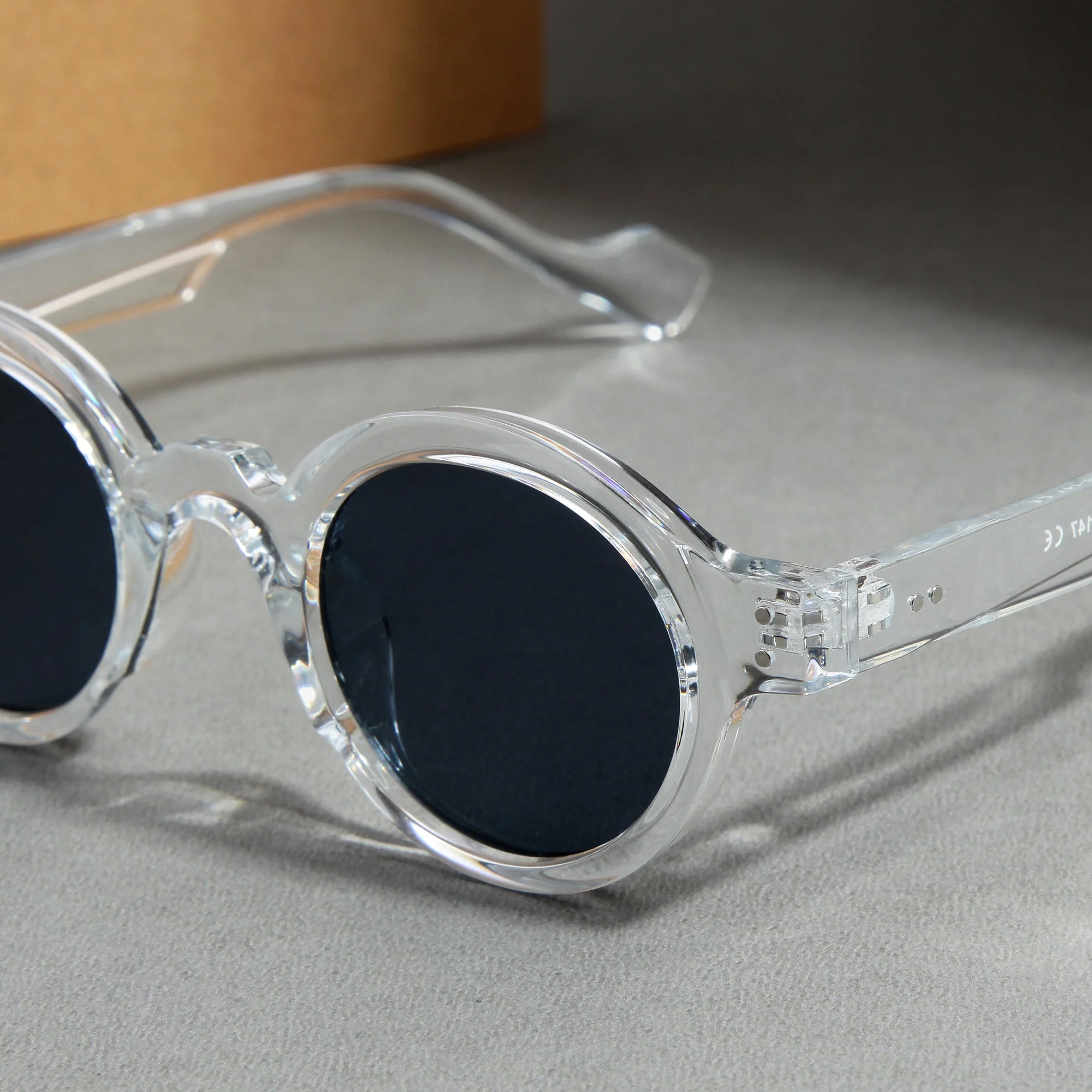 Clear Black SZ 2003 Round Sunglasses - Image 2