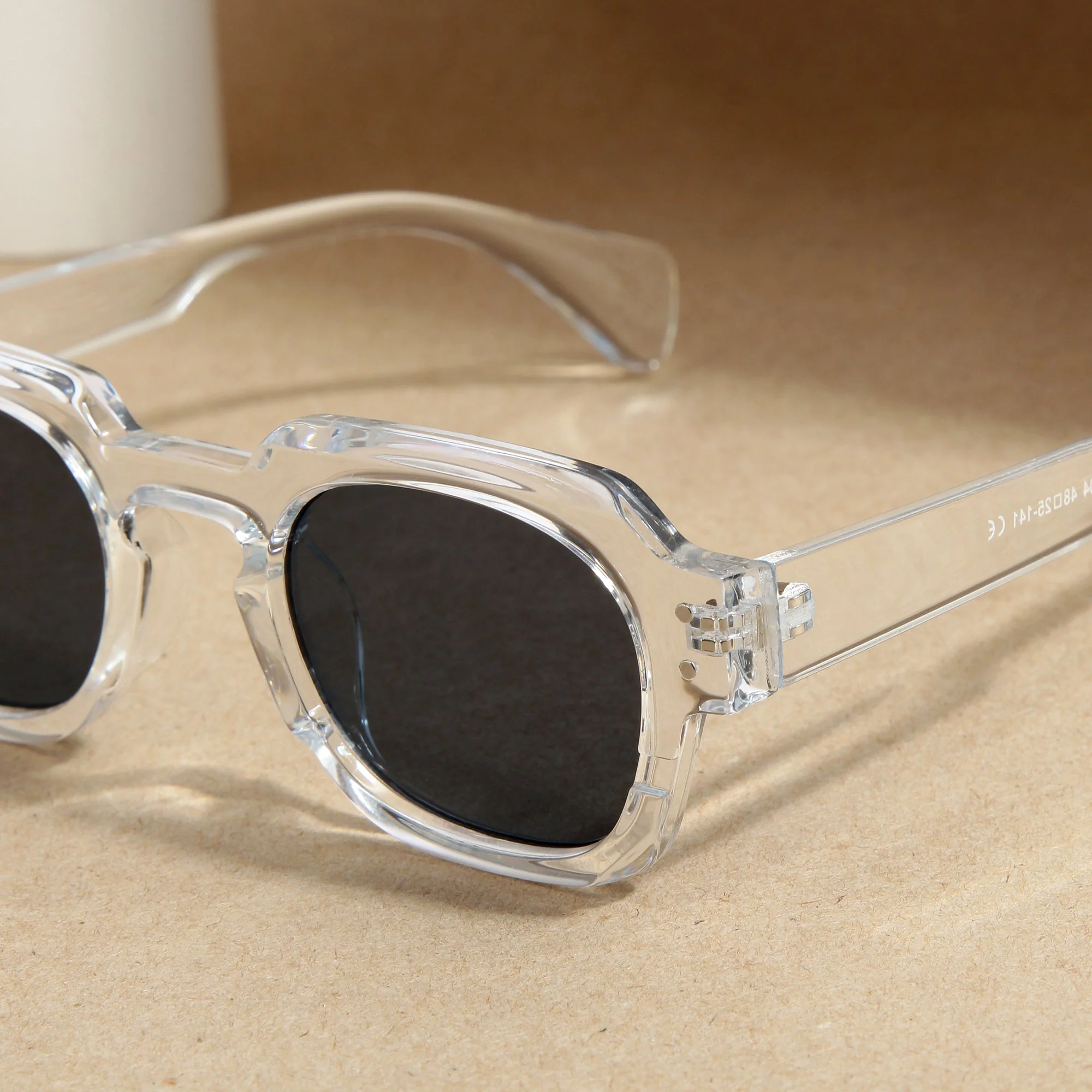 Clear Black SZ 2004 Round Sunglasses - Image 2