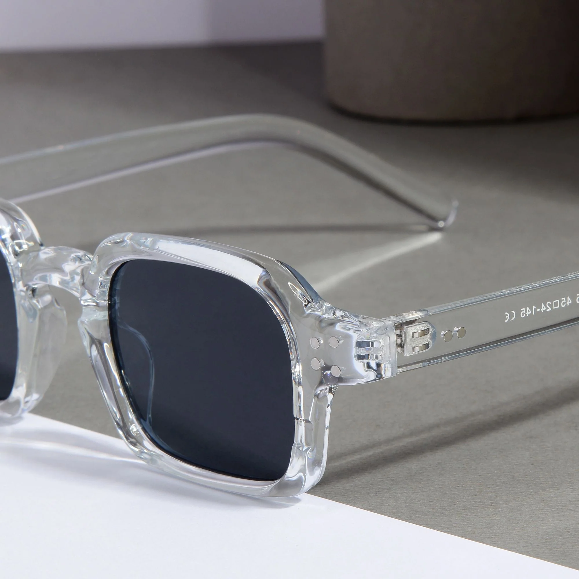 Clear Black SZ 2005 Square Sunglasses - Image 2