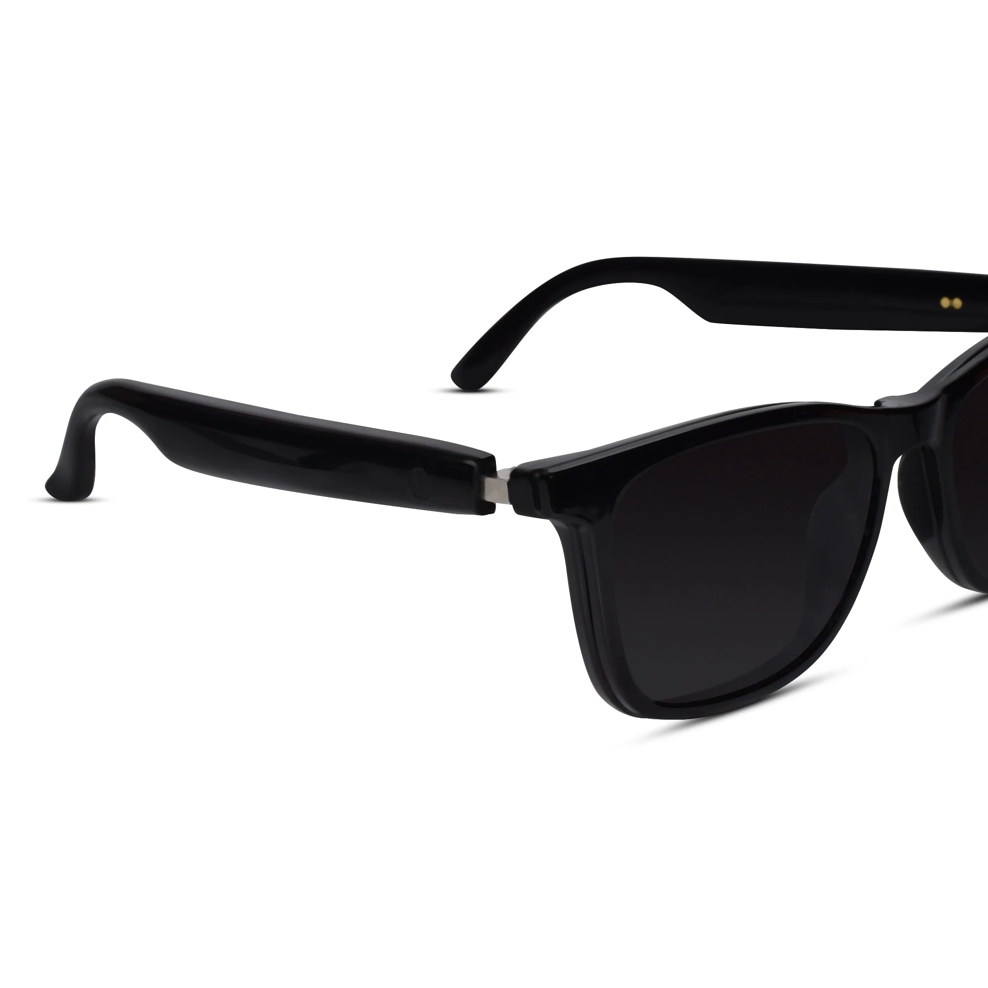 Clip On Black Smart Blue Cut Polarised Eyeglasses For Men & Women - Image 6