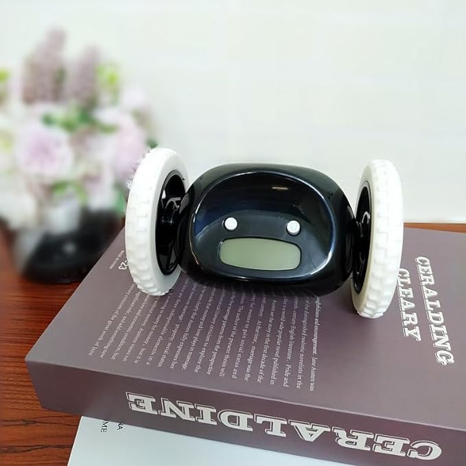 Clocky: The Runaway Alarm Clock – Fun & Cute Rolling Alarm for Heavy Sleepers with Loud Snooze & LED Display - Image 2