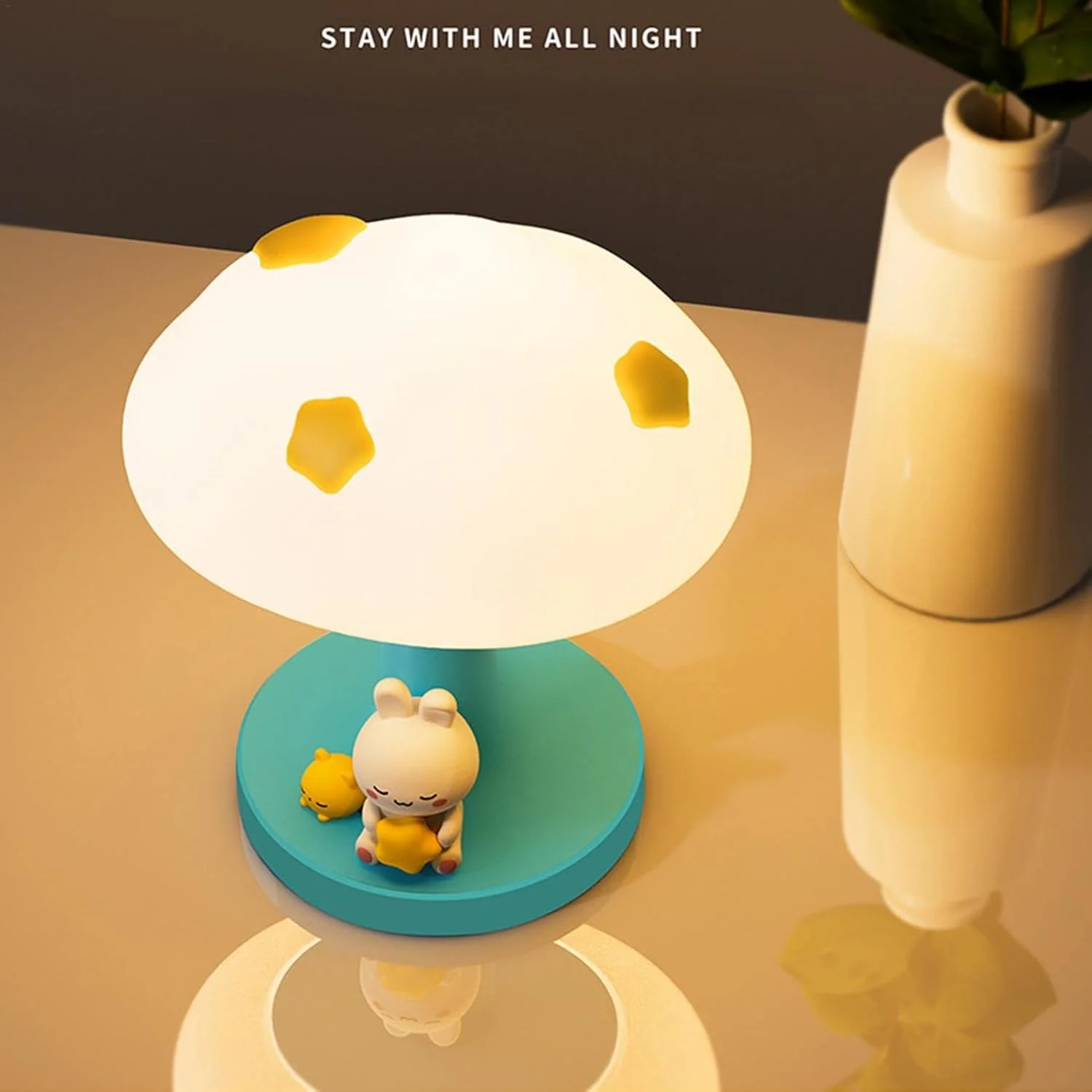 CloudBun: Bunny-Shaped Cloud Night Lamp with Tap Control – Soft Silicone Glow Light for Kids’ Bedrooms & Baby Nursery (3-Level Dimming, Rechargeable) - Image 8