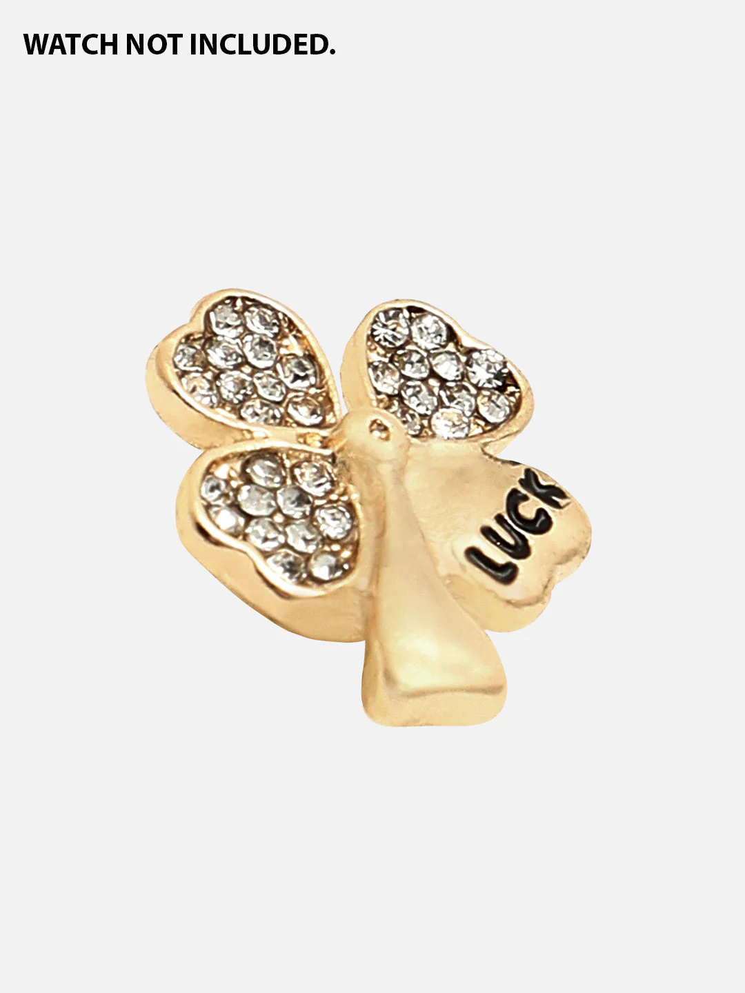 Clover Lucky Charm Embellished Snap Charm - Image 2