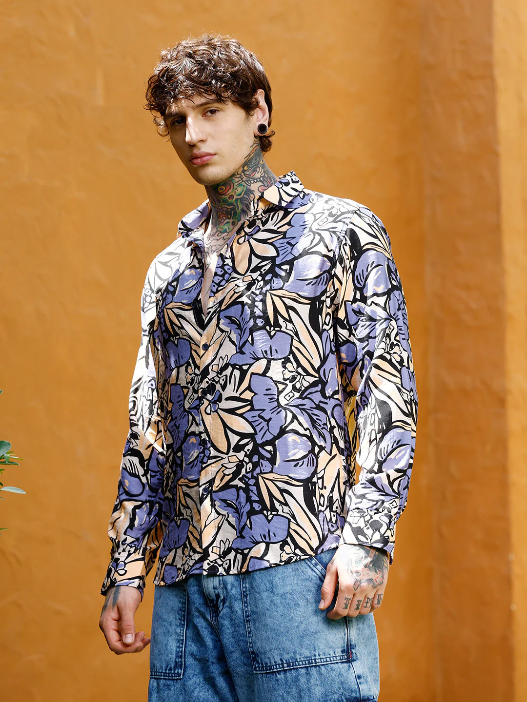 Cluster-Botanical Imprint Shirt - Image 3