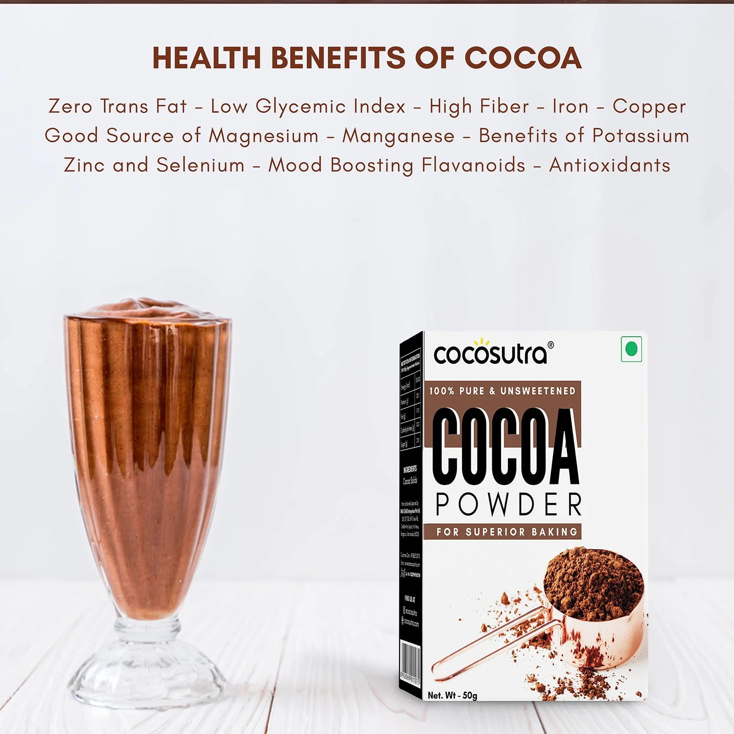 Cocoa Powder, 100g | Pack of 2 | 50g each - Image 4