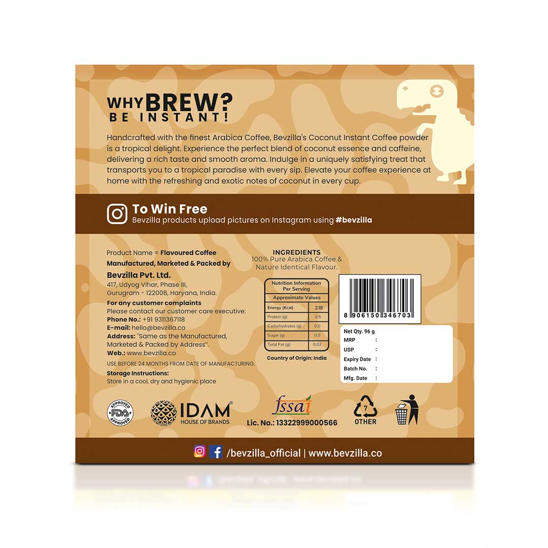 Coconut Coffee Powder Sachets - Image 6