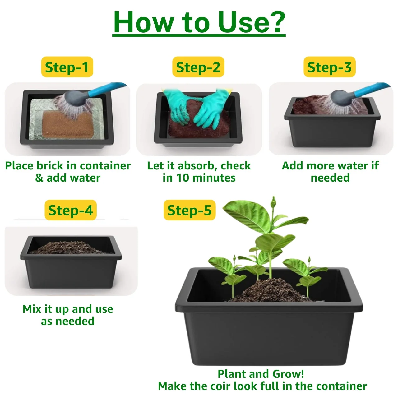 Cocopeat Block for Home Garden - Image 2