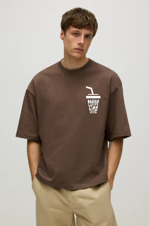 Coffe Time Oversized T-shirt