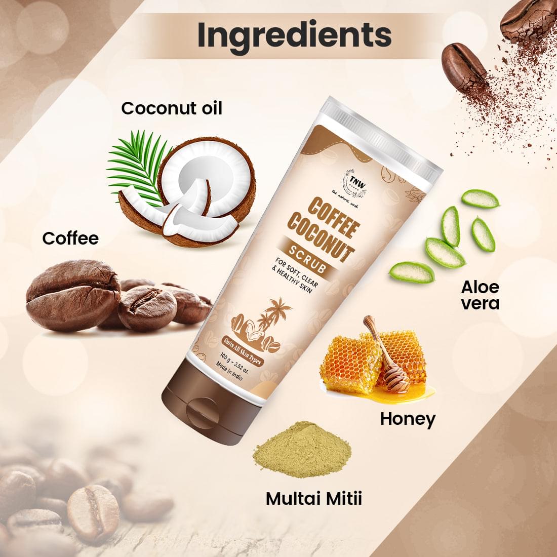 Coffee Coconut Scrub for Radiant & Healthy Skin (Natural & Harsh Chemical-Free Scrub) . - Image 2