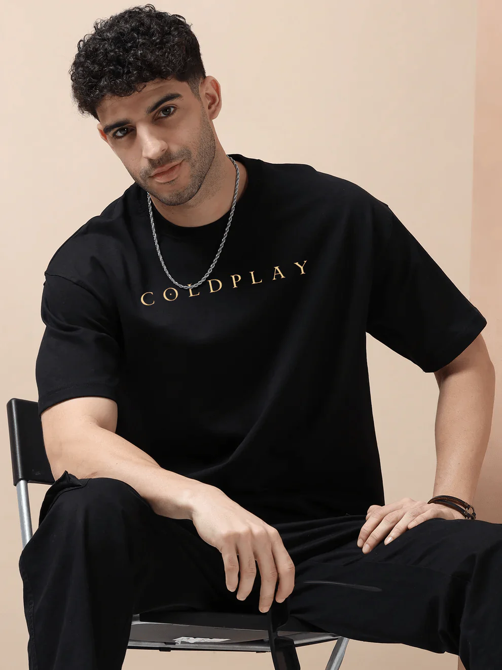 Coldplay Black Oversize T-Shirt - Image 3