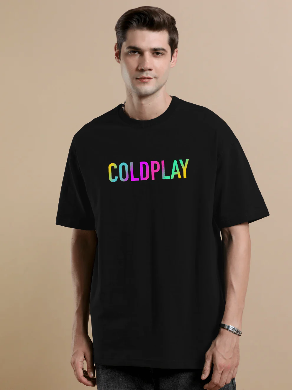 Coldplay Canvas Black Oversize T-Shirt - Image 3