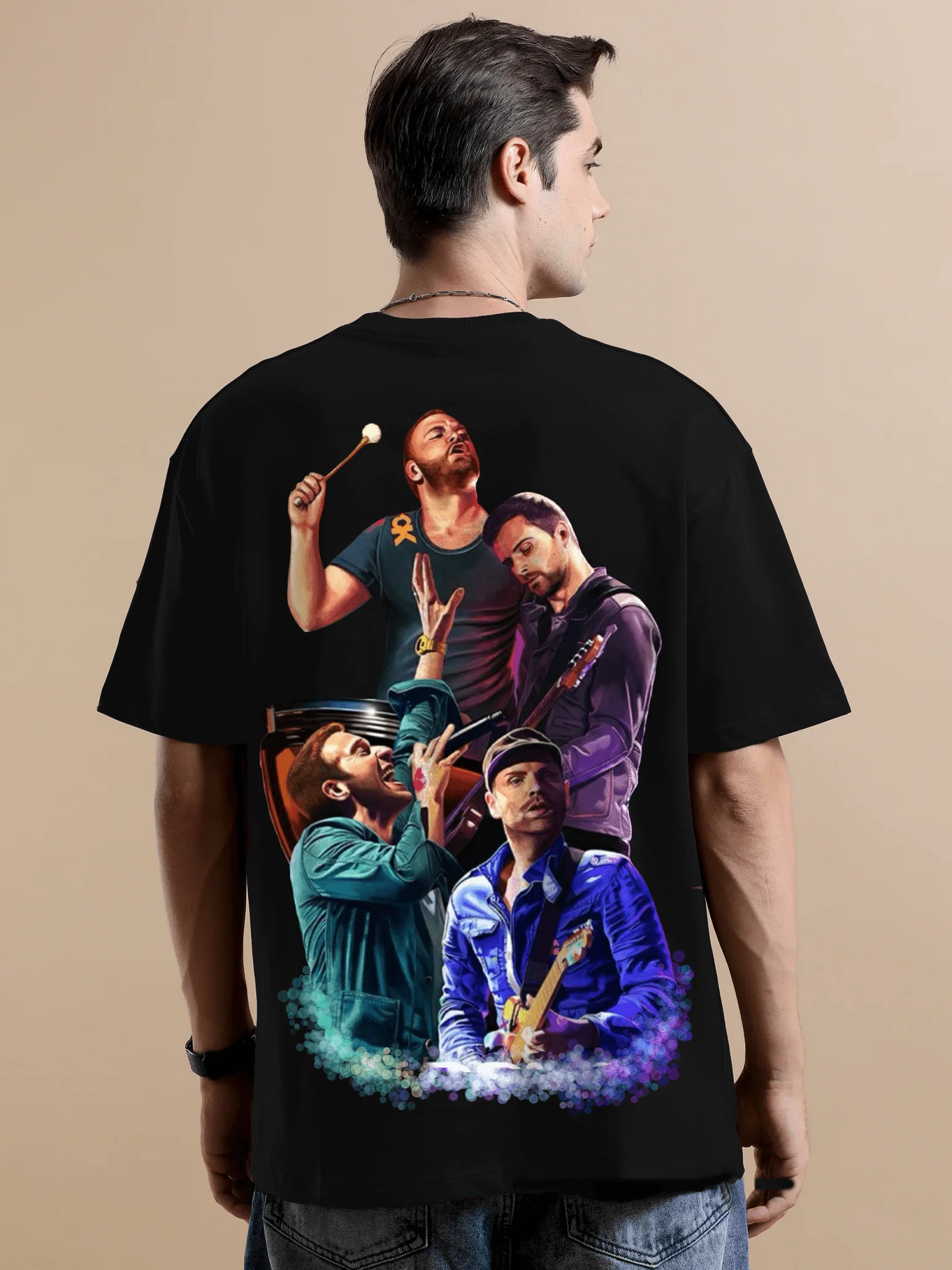 Coldplay Canvas Black Oversize T-Shirt - Image 4