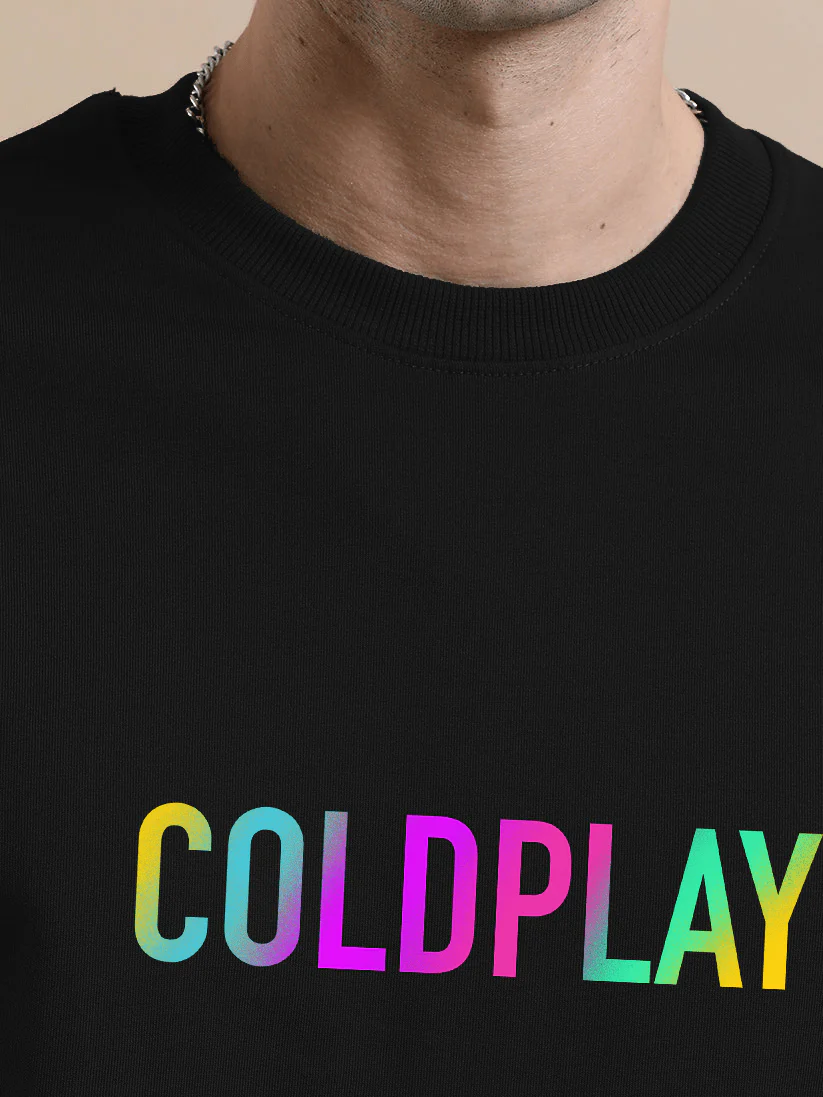 Coldplay Canvas Black Oversize T-Shirt - Image 5