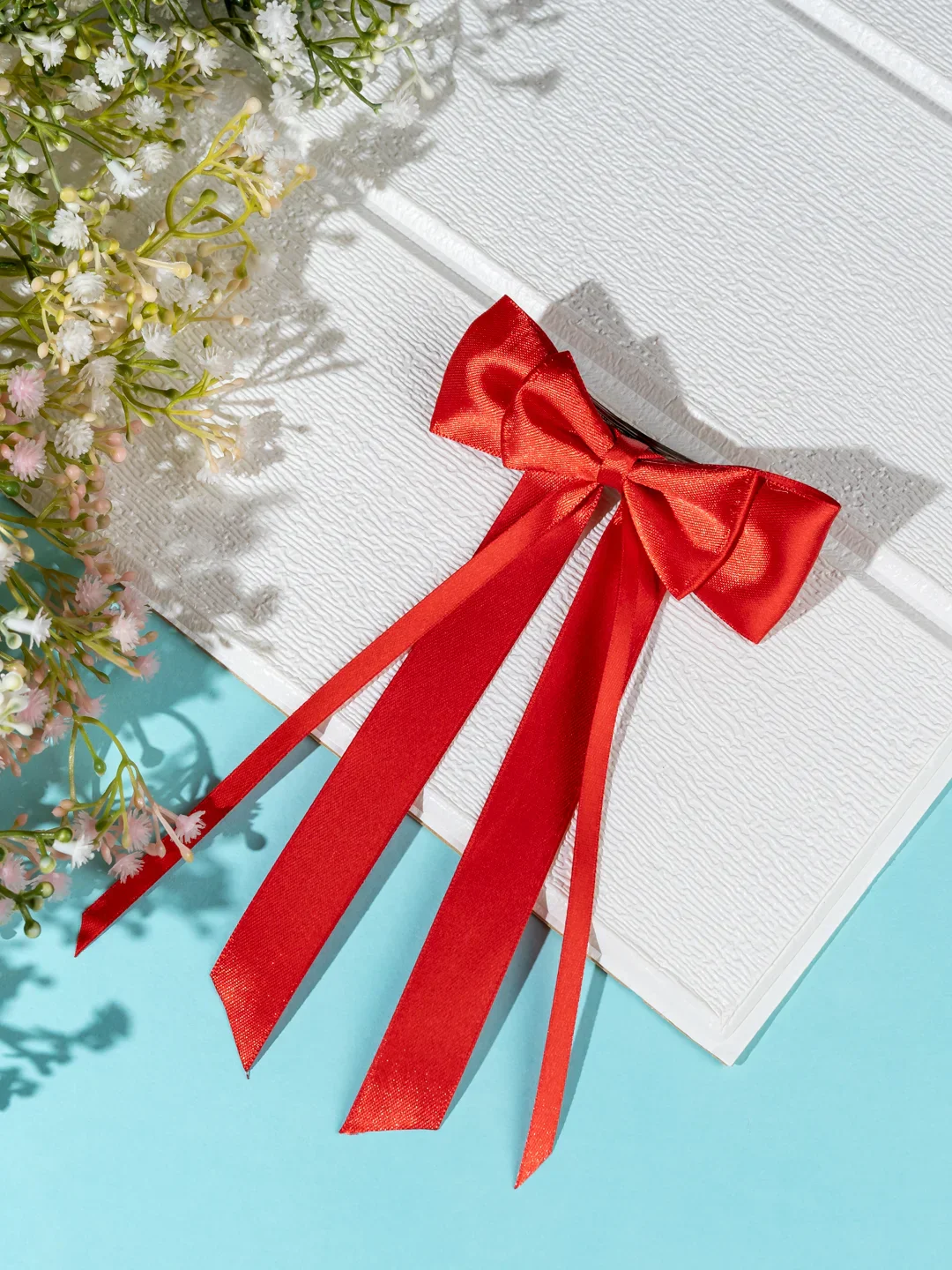 Colorful Hair Bows for Women & Kids - Satin Style Collection - Image 10