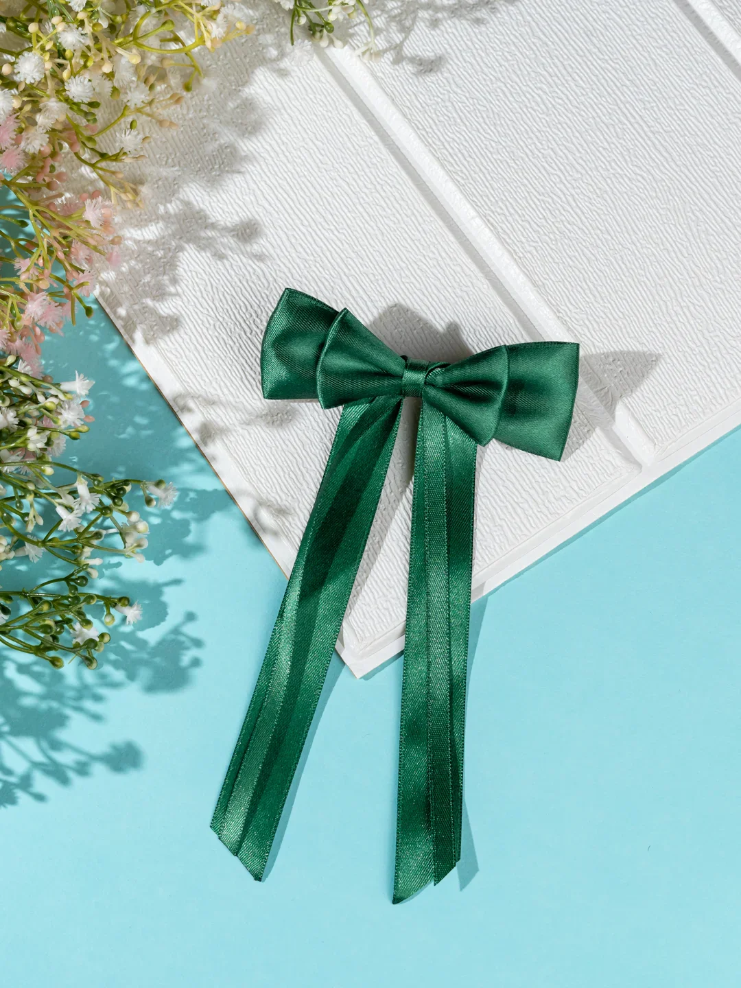 Colorful Hair Bows for Women & Kids - Satin Style Collection - Image 13