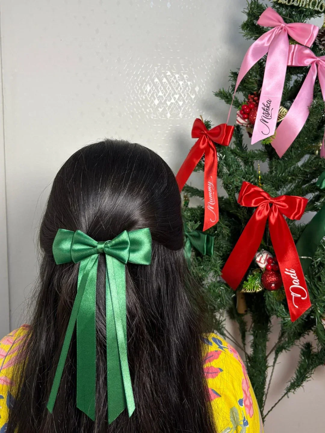 Colorful Hair Bows for Women & Kids - Satin Style Collection - Image 27