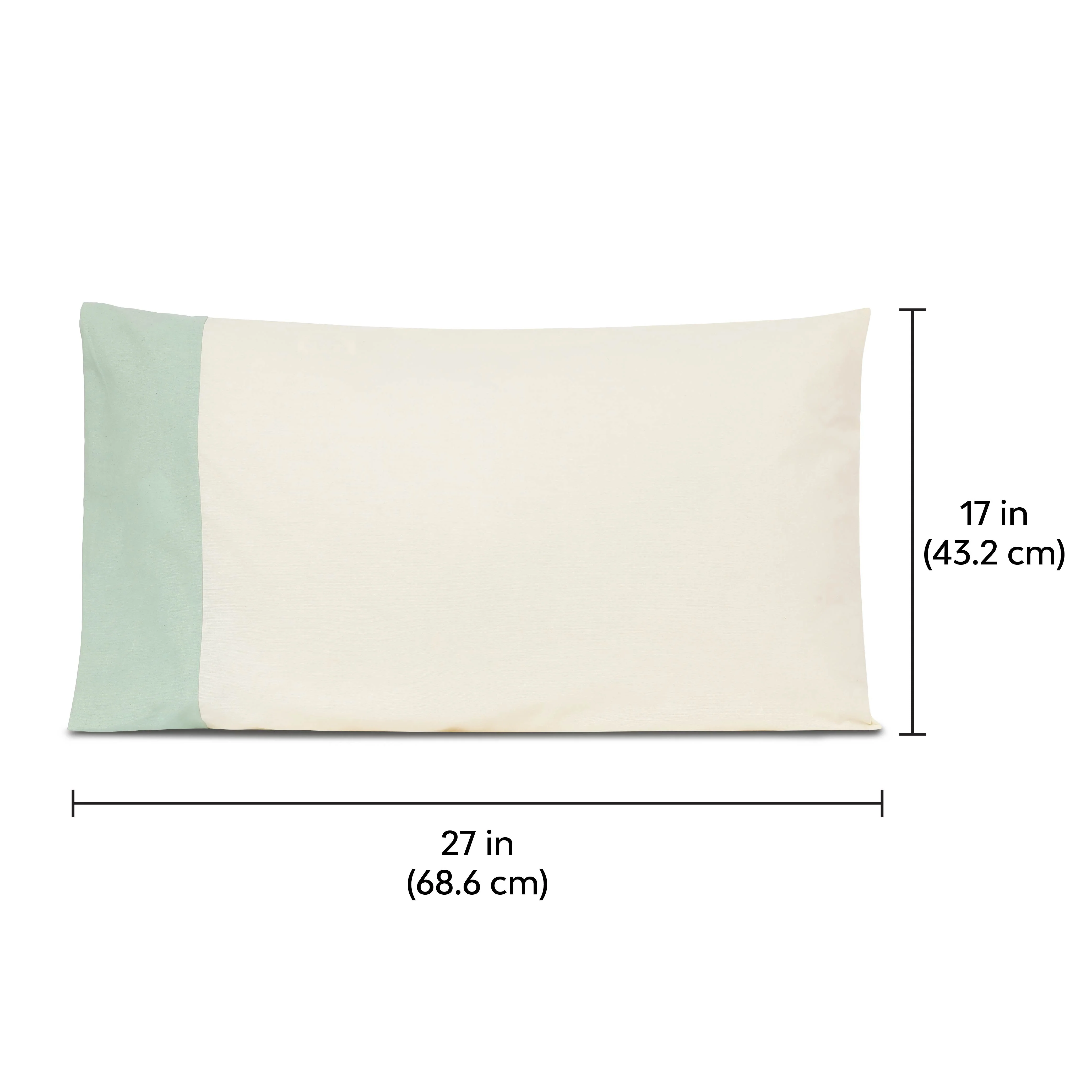 Colour Accent 100% Cotton Bed Pillow Cover | Set Of 2 - Image 7