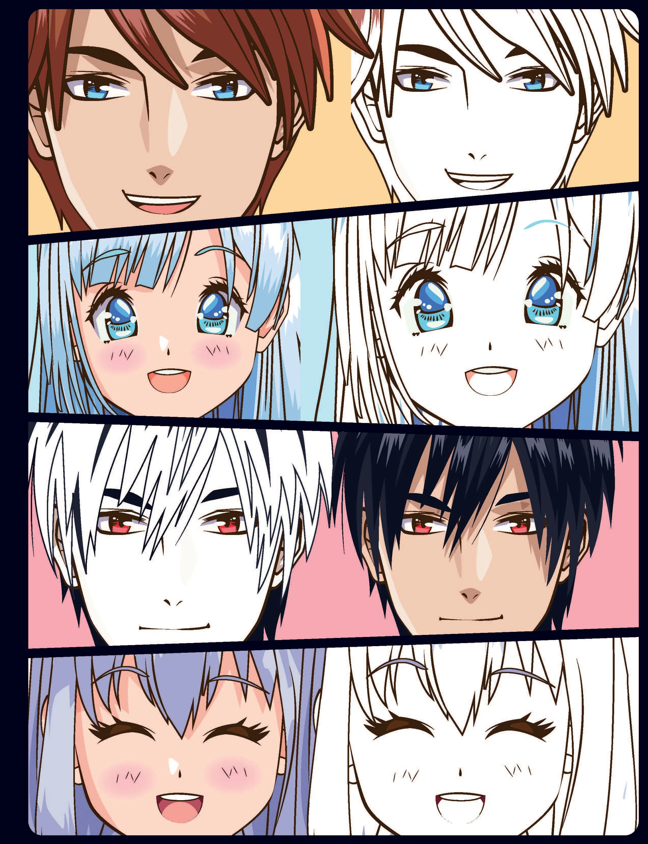 Colour Your Own Manga Book 1 With Free Manga Colouring Poster Age 4+ - Image 2