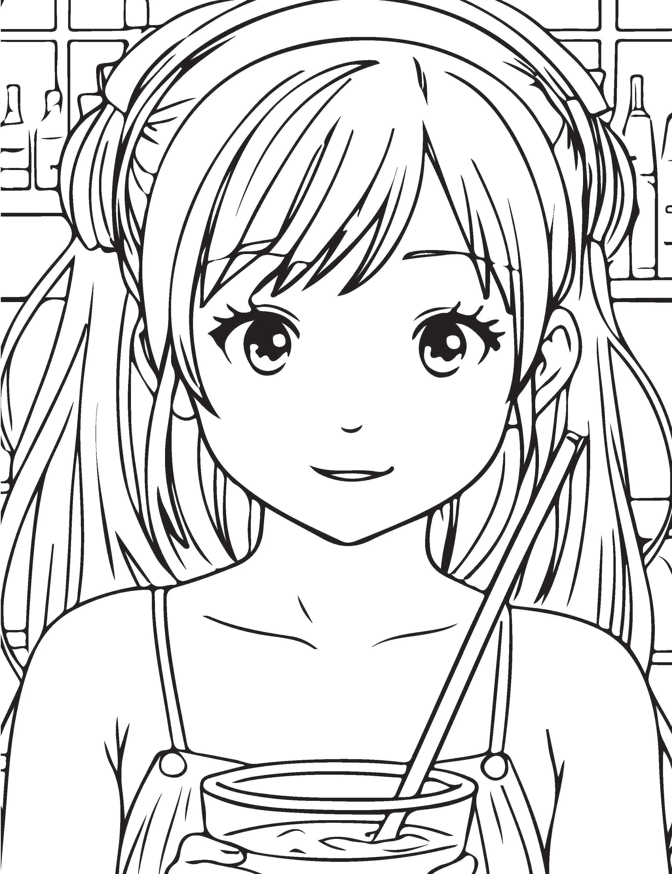 Colour Your Own Manga Book 1 With Free Manga Colouring Poster Age 4+ - Image 3