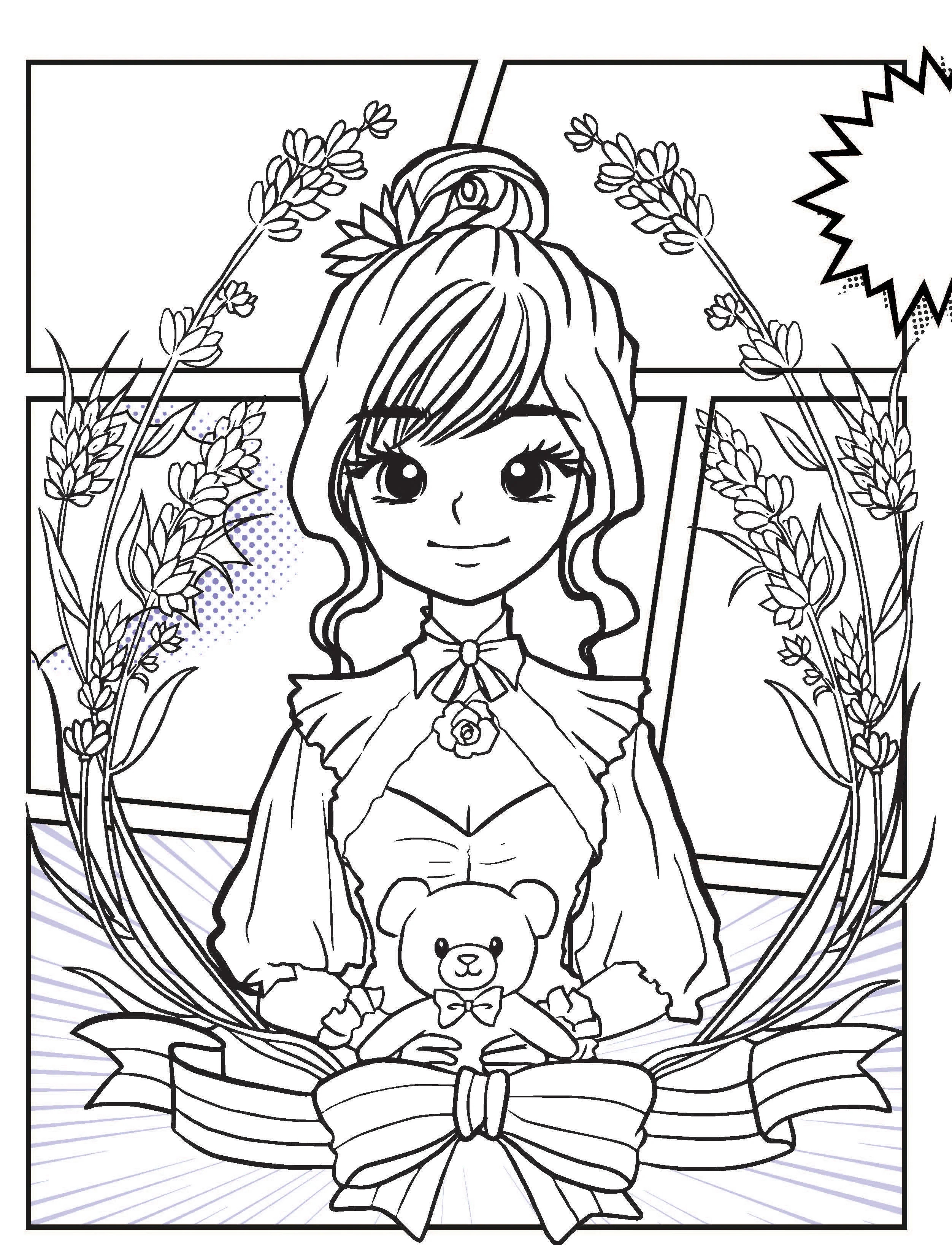 Colour Your Own Manga Book 3 With Free Manga Colouring Poster Age 4+ - Image 7