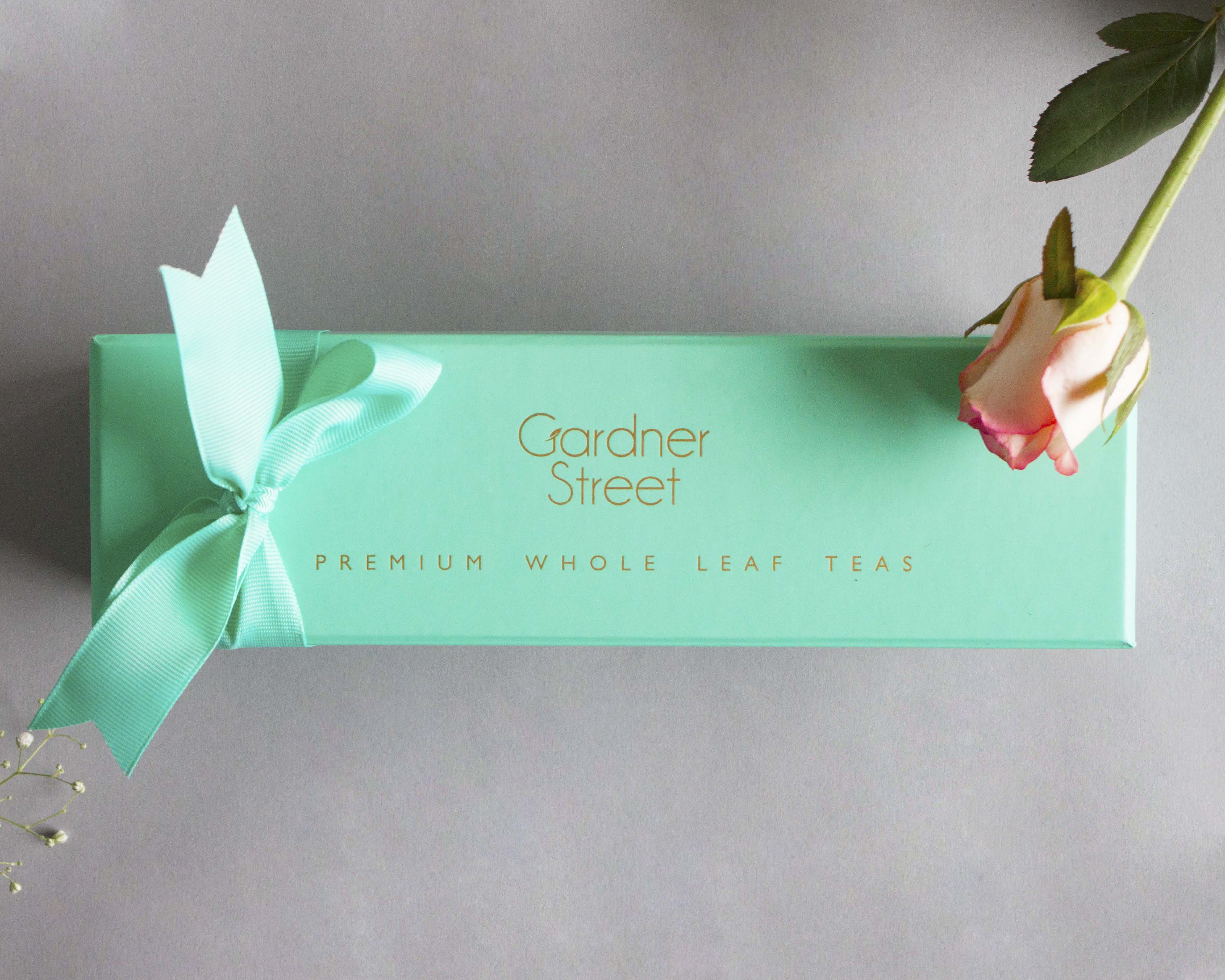 Colour Your World – Set of 4 Mini Tea Tins in Aqua Blue Box - Image 2