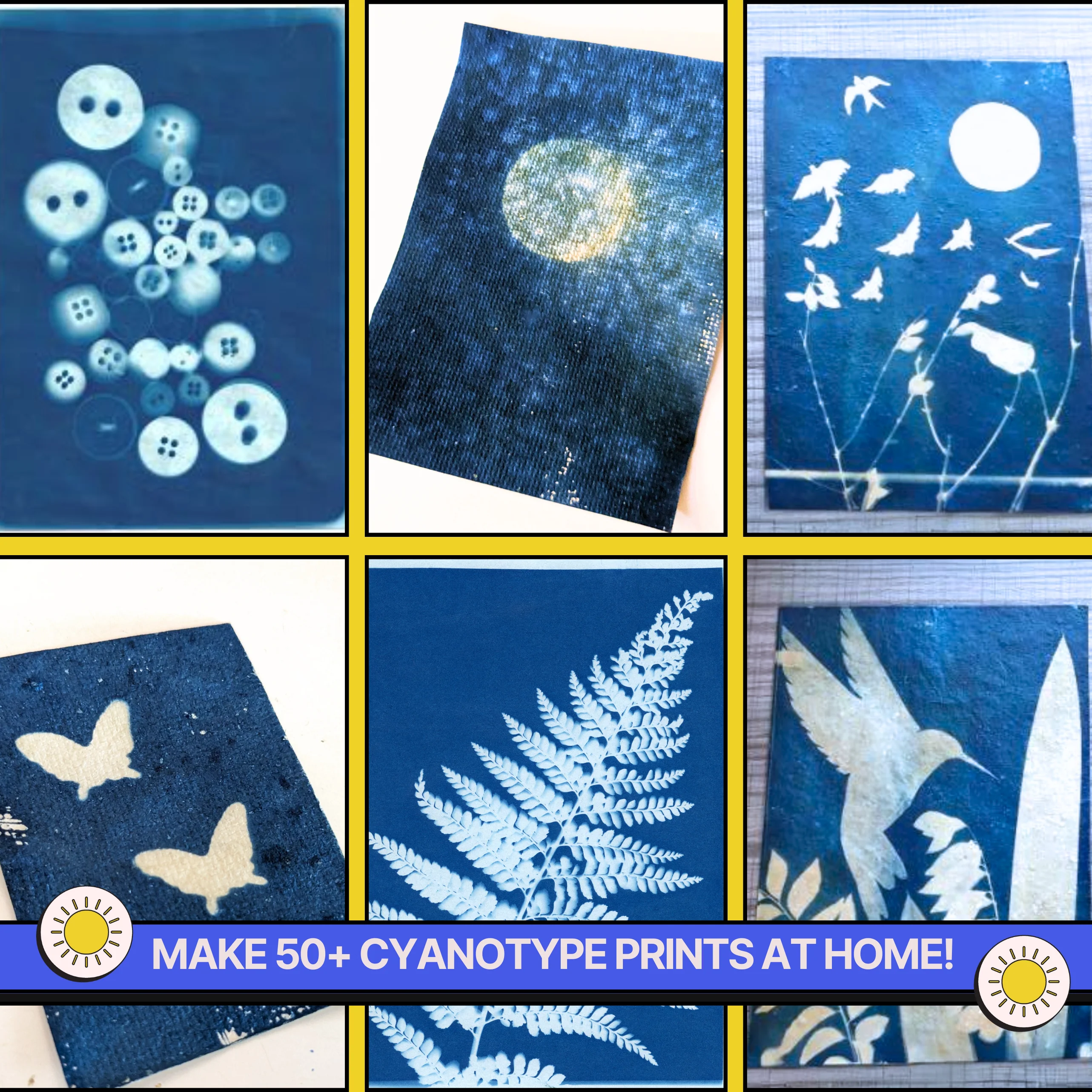 COMBO : DIY Gel Plate Monoprinting & DIY Solar Printing Kit - Image 3