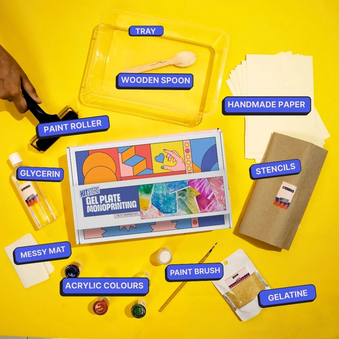 COMBO : DIY Gel Plate Monoprinting & DIY Solar Printing Kit - Image 5