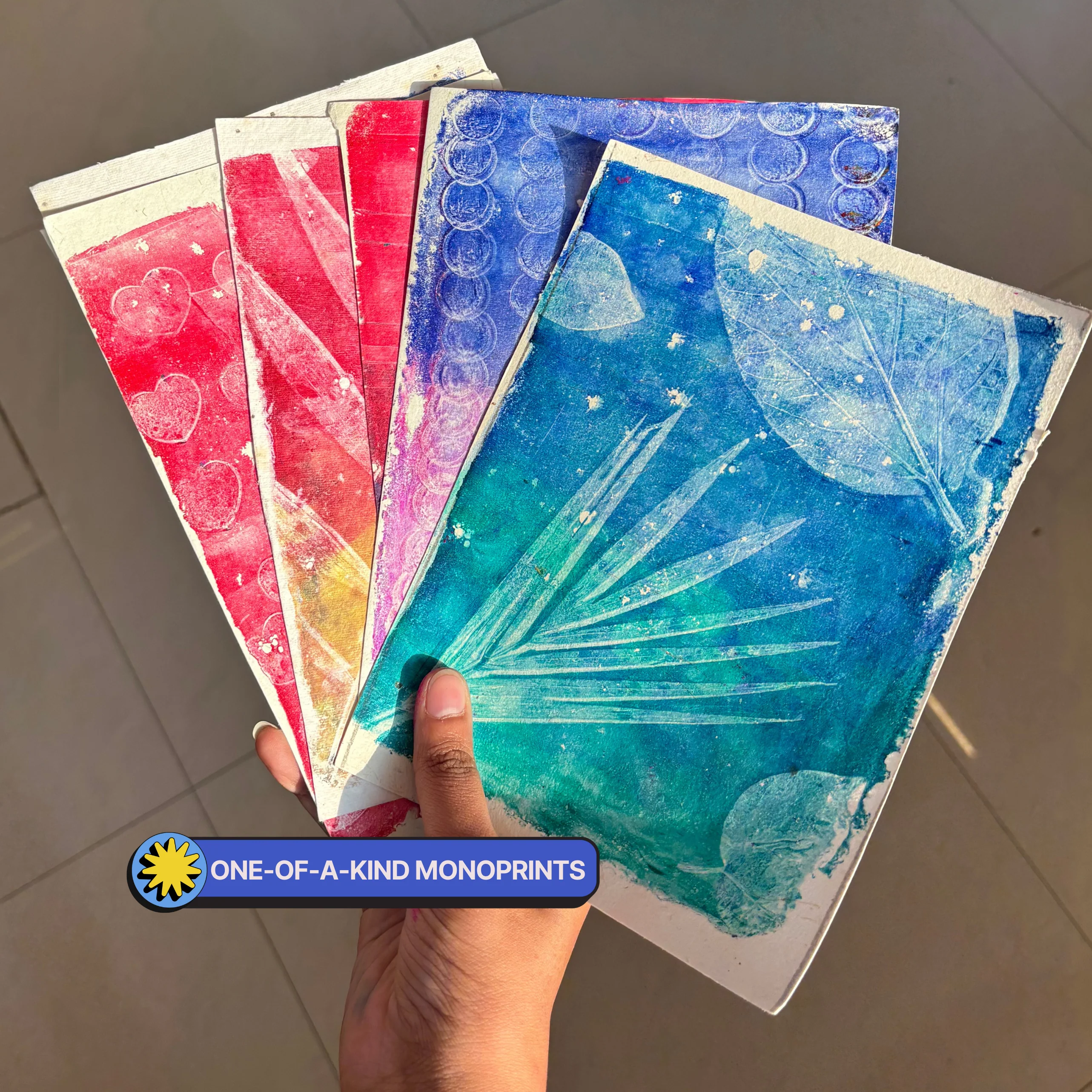 COMBO : DIY Gel Plate Monoprinting & DIY Solar Printing Kit - Image 7