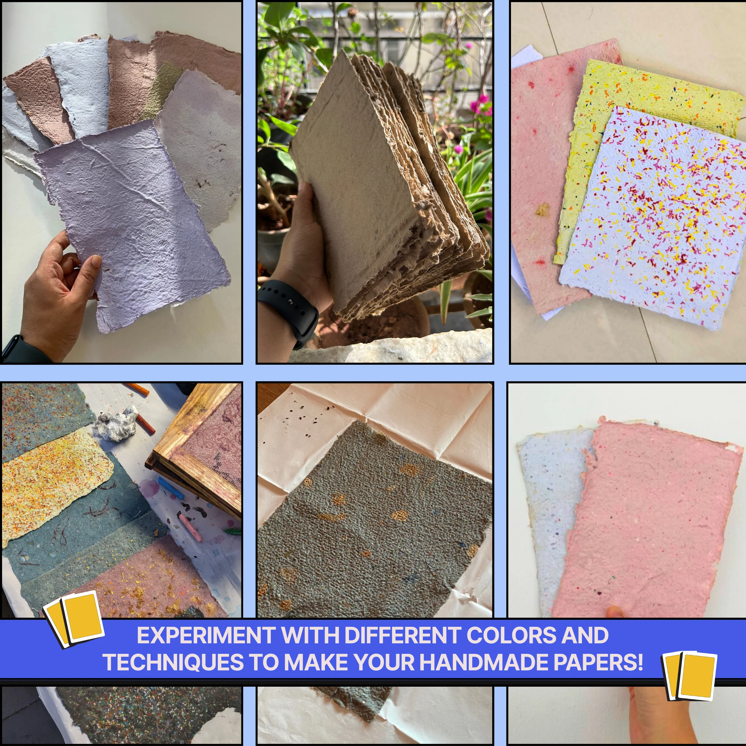 COMBO : DIY Handmade Paper Kit & DIY Solar Printing Kit - Image 4