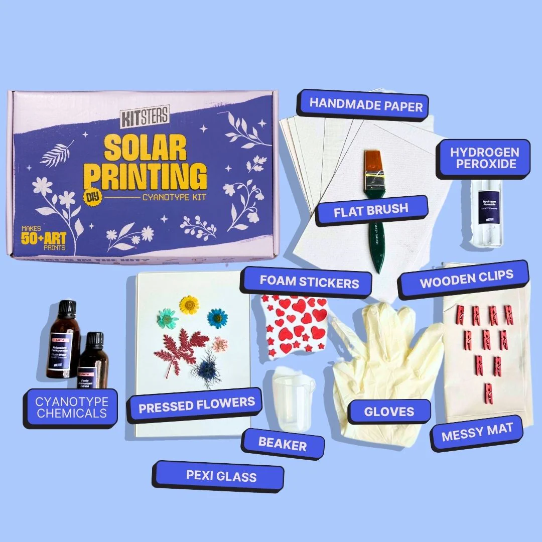 COMBO : DIY Handmade Paper Kit & DIY Solar Printing Kit - Image 5