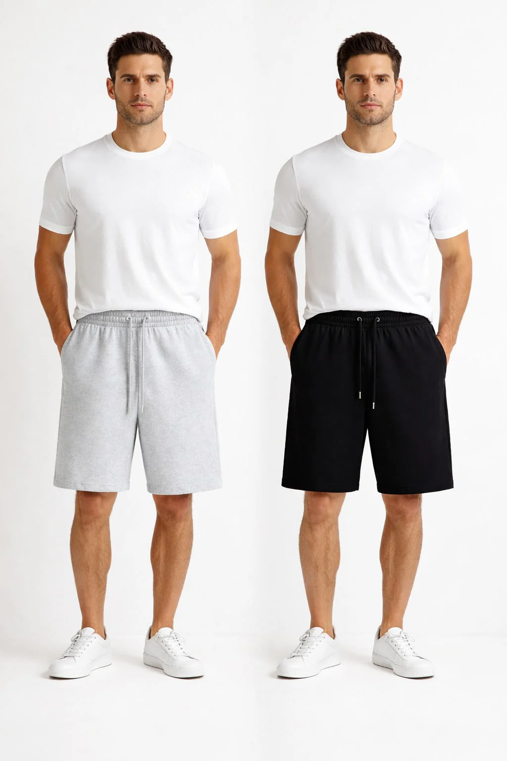 Combo: Grey and Black Shorts - Image 2