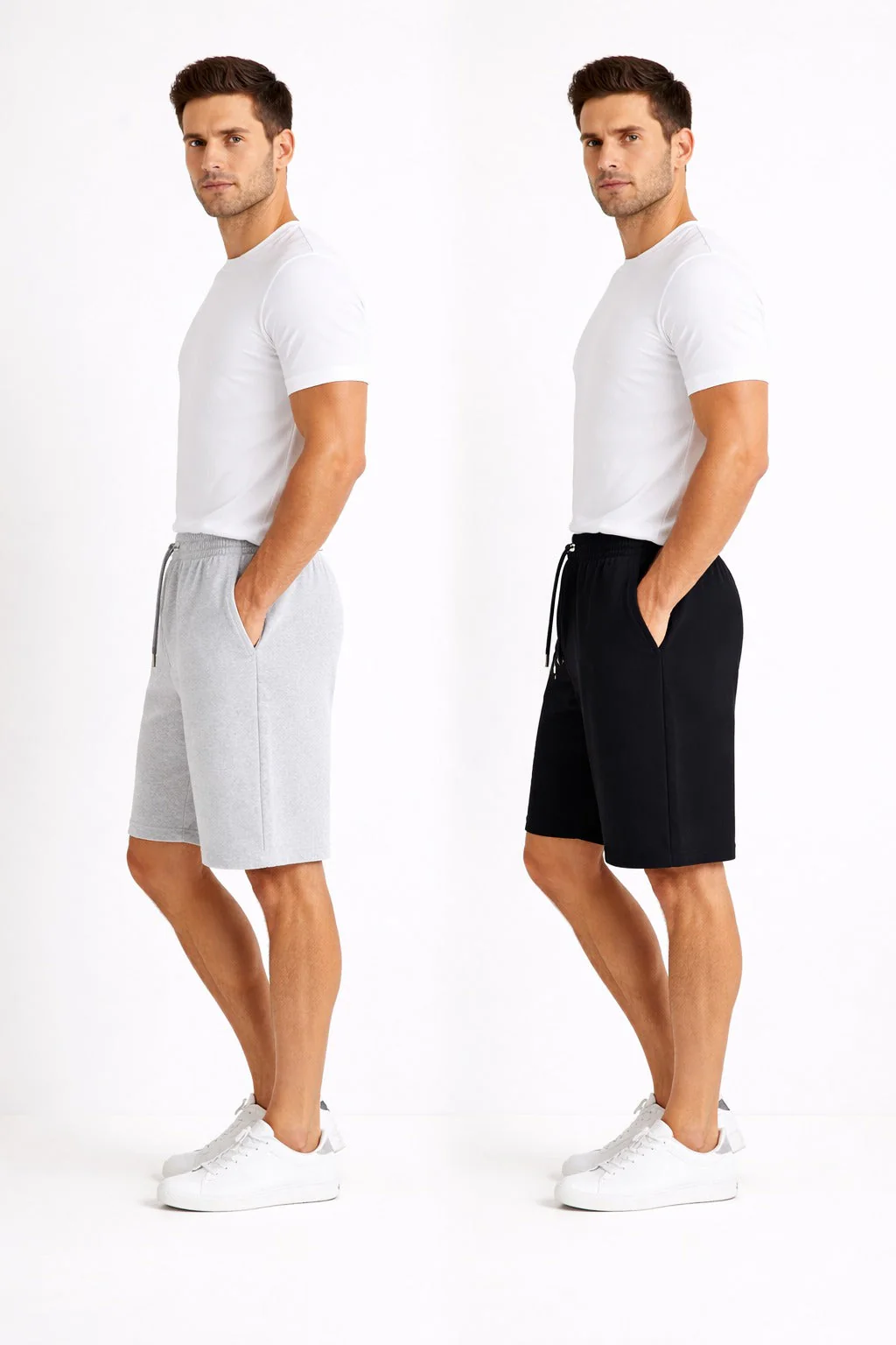 Combo: Grey and Black Shorts - Image 3